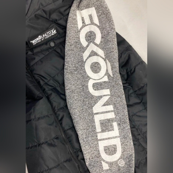 Ecko Unltd Men's Black Hybrid Jacket Size S NWT MSRP $88 - Picture 4 of 6